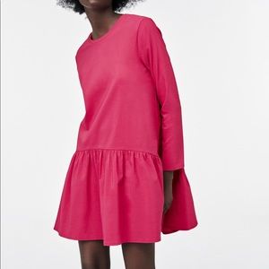 Zara VOLUMINOUS SHORT DRESS Size L